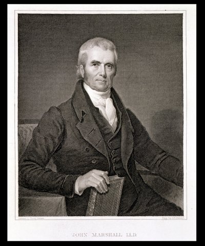 John Marshall, engraved by Asher Brown Durand by Henry Inman